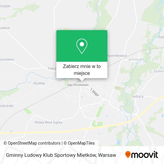 Mapa Gminny Ludowy Klub Sportowy Mietków