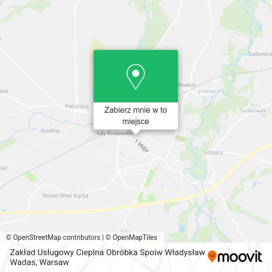 Mapa Zakład Usługowy Cieplna Obróbka Spoiw Władysław Wadas