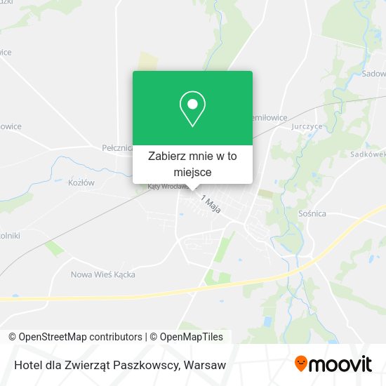 Mapa Hotel dla Zwierząt Paszkowscy