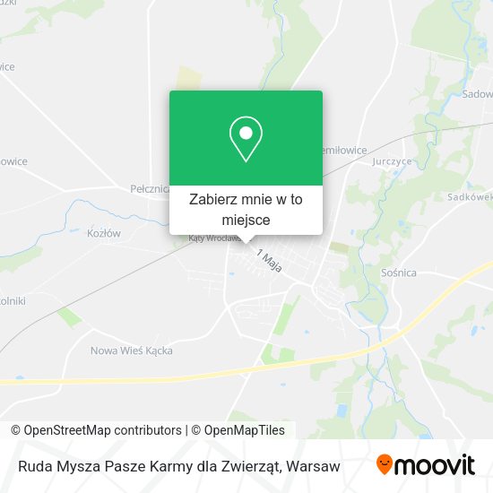 Mapa Ruda Mysza Pasze Karmy dla Zwierząt