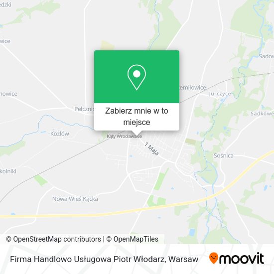 Mapa Firma Handlowo Usługowa Piotr Włodarz