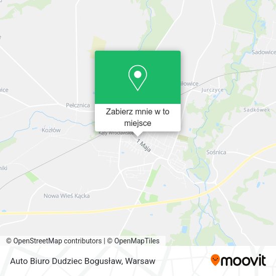 Mapa Auto Biuro Dudziec Bogusław