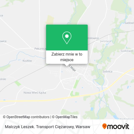 Mapa Malczyk Leszek. Transport Ciężarowy