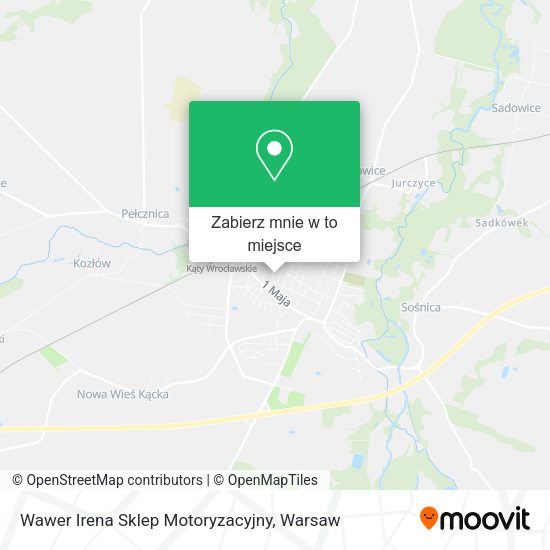 Mapa Wawer Irena Sklep Motoryzacyjny