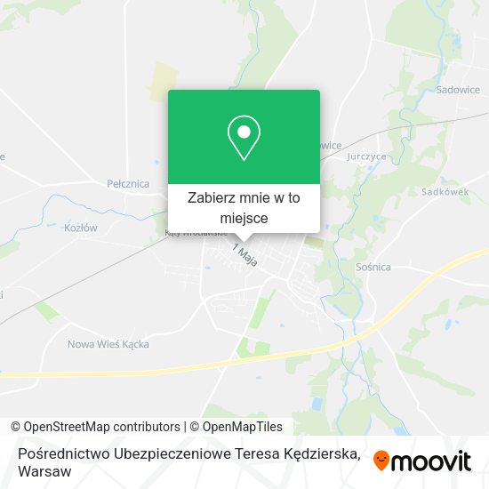 Mapa Pośrednictwo Ubezpieczeniowe Teresa Kędzierska