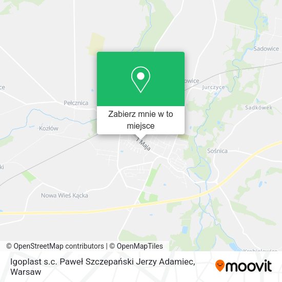 Mapa Igoplast s.c. Paweł Szczepański Jerzy Adamiec