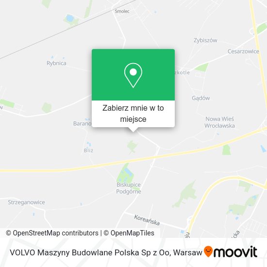 Mapa VOLVO Maszyny Budowlane Polska Sp z Oo