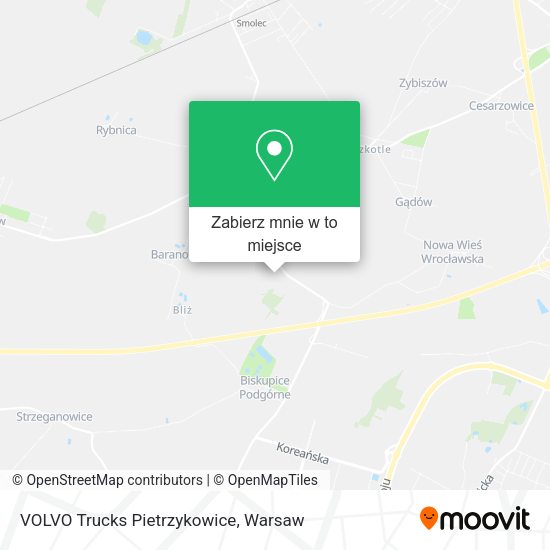 Mapa VOLVO Trucks Pietrzykowice