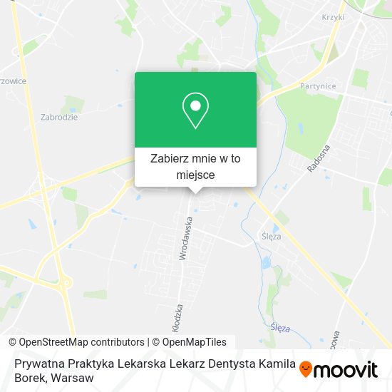 Mapa Prywatna Praktyka Lekarska Lekarz Dentysta Kamila Borek