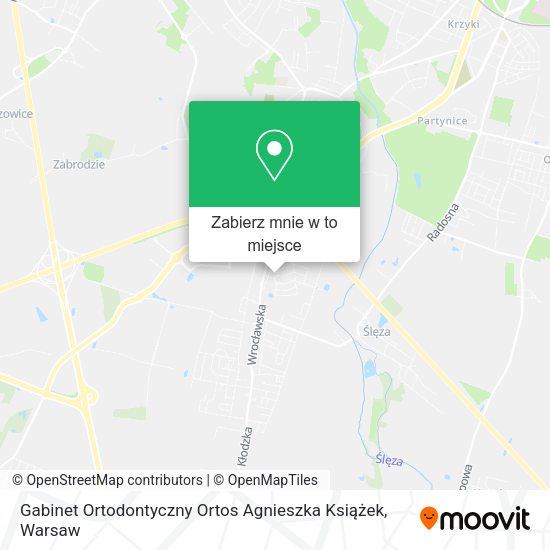 Mapa Gabinet Ortodontyczny Ortos Agnieszka Książek