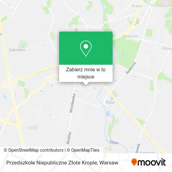 Mapa Przedszkole Niepubliczne Złote Krople