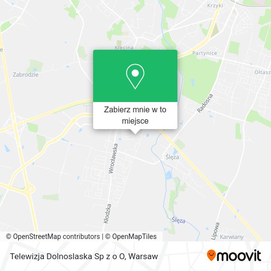 Mapa Telewizja Dolnoslaska Sp z o O