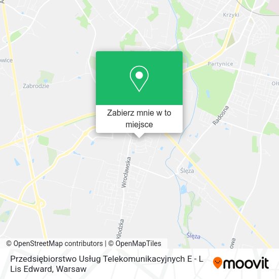 Mapa Przedsiębiorstwo Usług Telekomunikacyjnych E - L Lis Edward