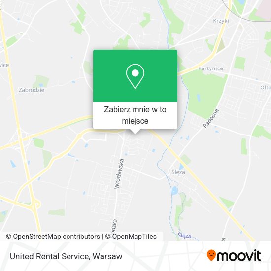 Mapa United Rental Service