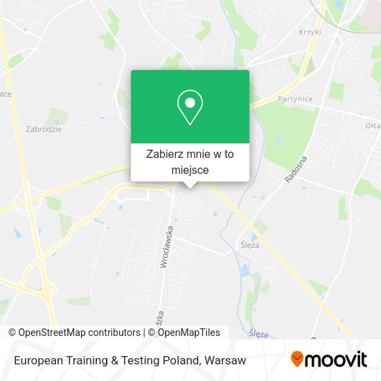 Mapa European Training & Testing Poland