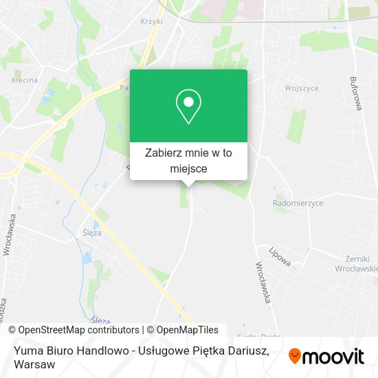 Mapa Yuma Biuro Handlowo - Usługowe Piętka Dariusz