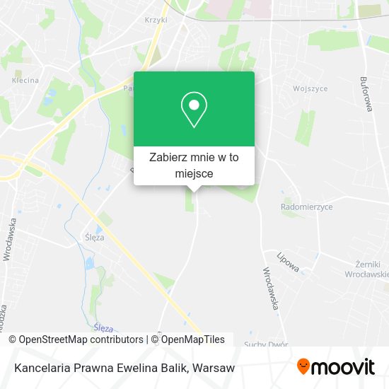 Mapa Kancelaria Prawna Ewelina Balik