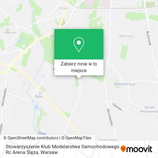 Mapa Stowarzyszenie Klub Modelarstwa Samochodowego Rc Arena Ślęza