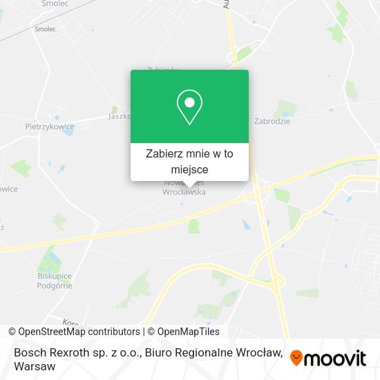 Mapa Bosch Rexroth sp. z o.o., Biuro Regionalne Wrocław