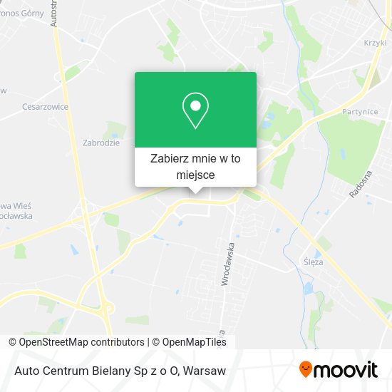 Mapa Auto Centrum Bielany Sp z o O