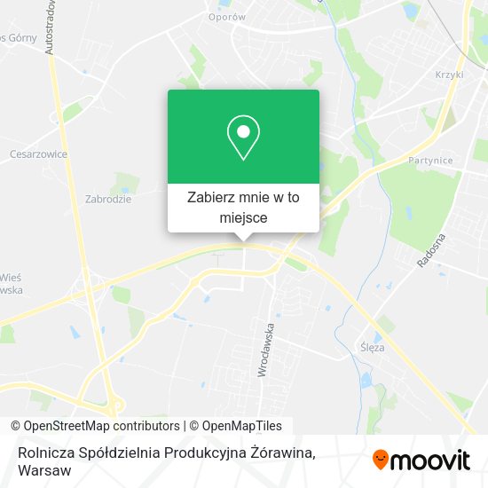 Mapa Rolnicza Spółdzielnia Produkcyjna Żórawina