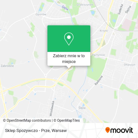 Mapa Sklep Spozywczo - Prze