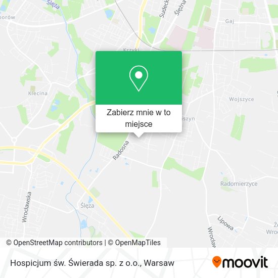 Mapa Hospicjum św. Świerada sp. z o.o.