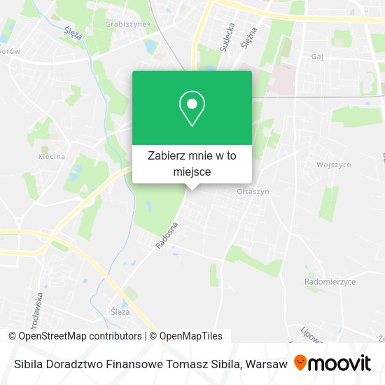 Mapa Sibila Doradztwo Finansowe Tomasz Sibila