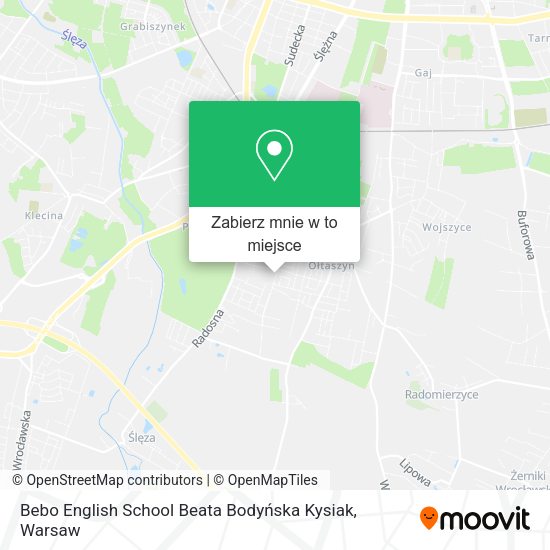 Mapa Bebo English School Beata Bodyńska Kysiak