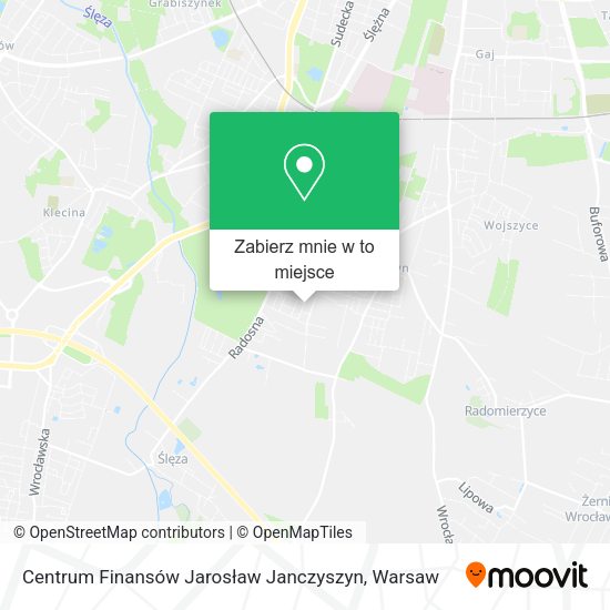 Mapa Centrum Finansów Jarosław Janczyszyn