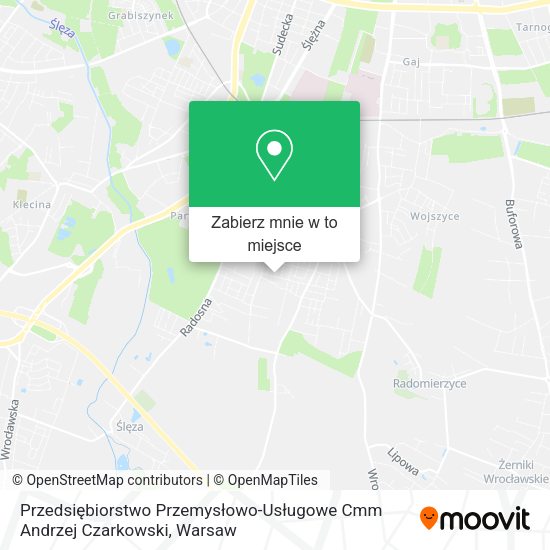 Mapa Przedsiębiorstwo Przemysłowo-Usługowe Cmm Andrzej Czarkowski