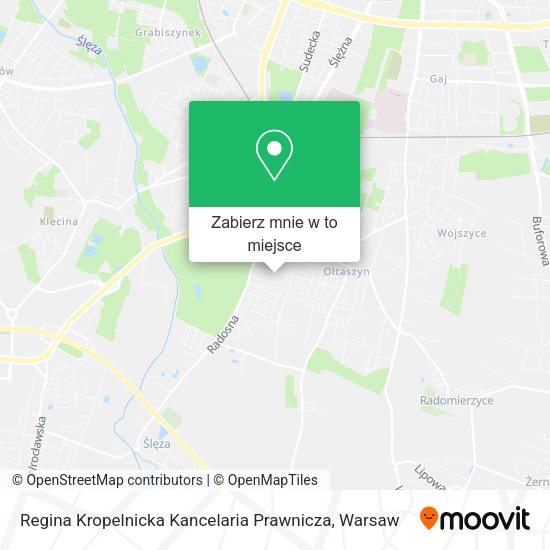 Mapa Regina Kropelnicka Kancelaria Prawnicza