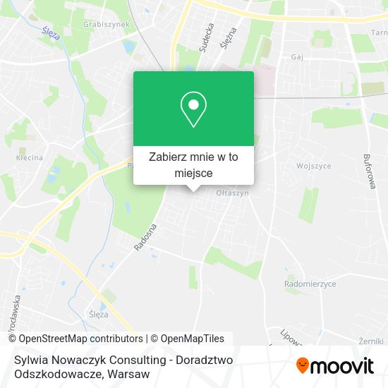 Mapa Sylwia Nowaczyk Consulting - Doradztwo Odszkodowacze