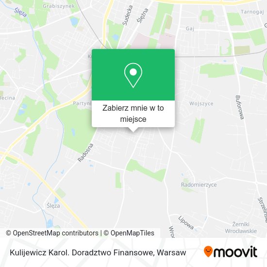 Mapa Kulijewicz Karol. Doradztwo Finansowe