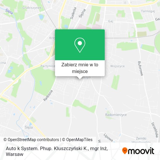 Mapa Auto k System. Phup. Kluszczyński K., mgr Inż