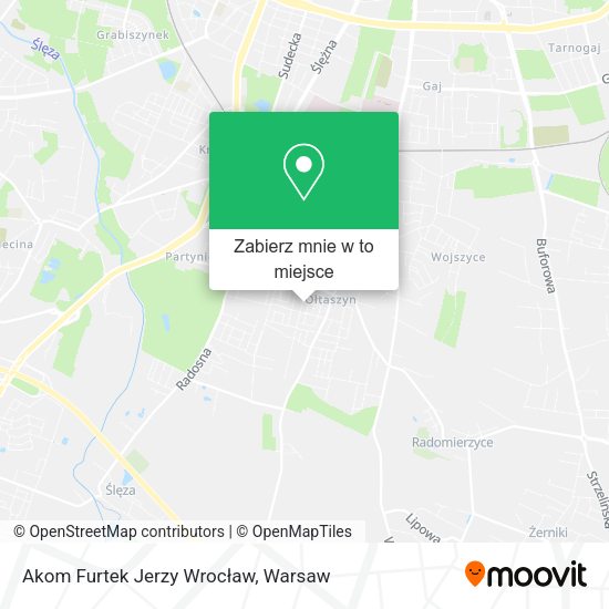 Mapa Akom Furtek Jerzy Wrocław