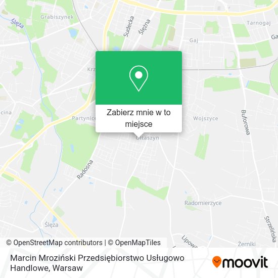 Mapa Marcin Mroziński Przedsiębiorstwo Usługowo Handlowe