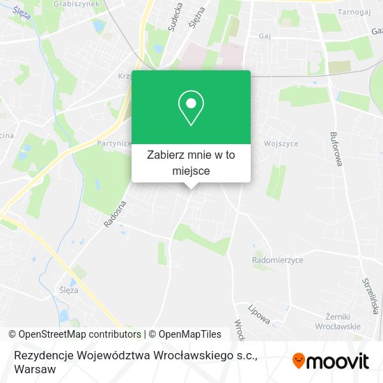 Mapa Rezydencje Województwa Wrocławskiego s.c.