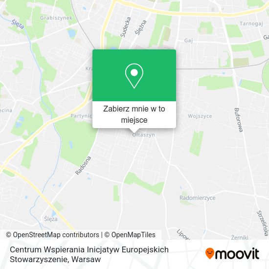 Mapa Centrum Wspierania Inicjatyw Europejskich Stowarzyszenie