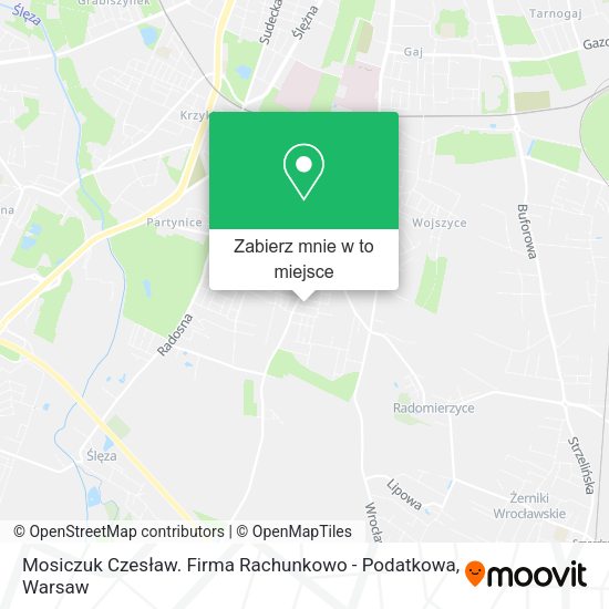 Mapa Mosiczuk Czesław. Firma Rachunkowo - Podatkowa