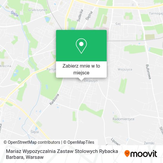 Mapa Mariaz Wypozyczalnia Zastaw Stolowych Rybacka Barbara