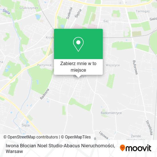 Mapa Iwona Błocian Noel Studio-Abacus Nieruchomości