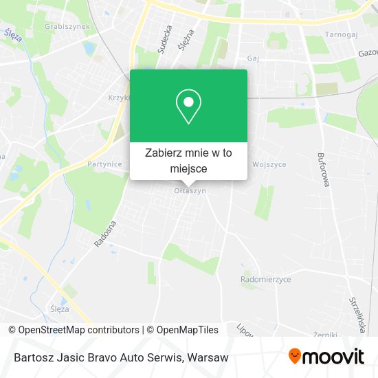 Mapa Bartosz Jasic Bravo Auto Serwis