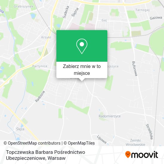 Mapa Topczewska Barbara Pośrednictwo Ubezpieczeniowe