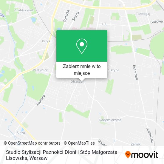 Mapa Studio Stylizacji Paznokci Dłoni i Stóp Małgorzata Lisowska