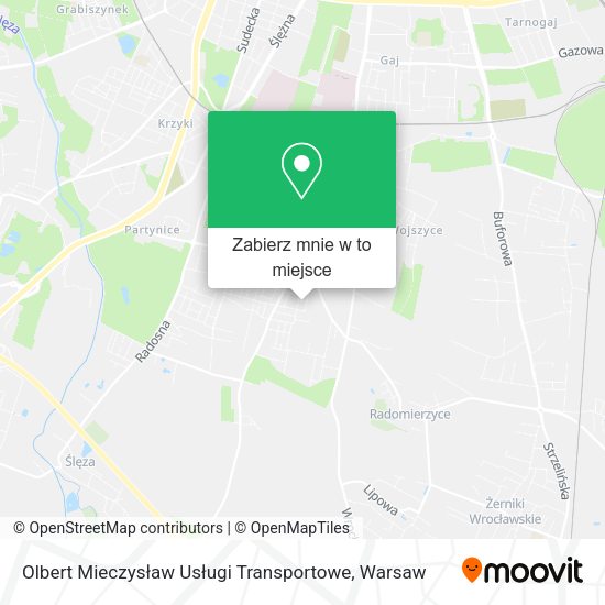 Mapa Olbert Mieczysław Usługi Transportowe