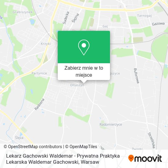 Mapa Lekarz Gachowski Waldemar - Prywatna Praktyka Lekarska Waldemar Gachowski