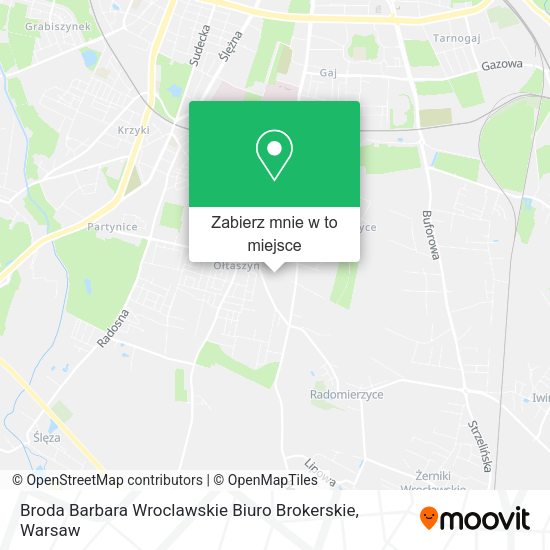 Mapa Broda Barbara Wroclawskie Biuro Brokerskie