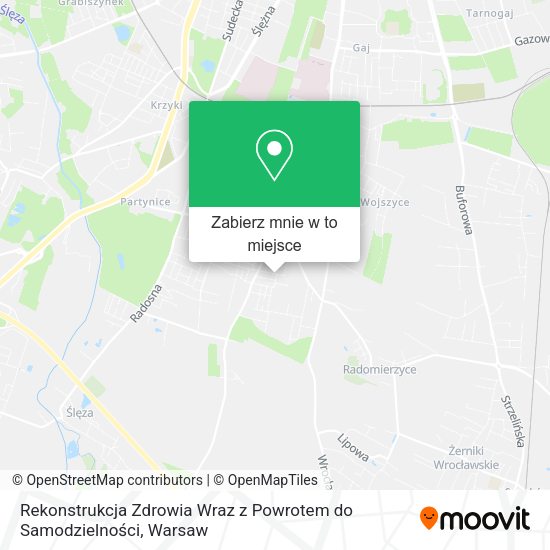 Mapa Rekonstrukcja Zdrowia Wraz z Powrotem do Samodzielności