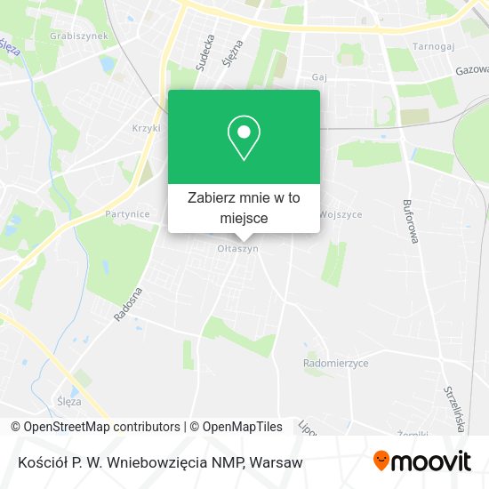 Mapa Kościół P. W. Wniebowzięcia NMP